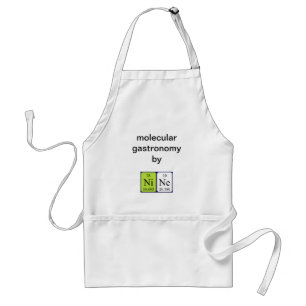 Avental Nine periódica mesa name apron