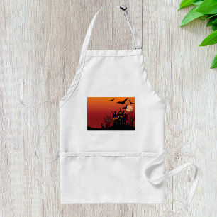 Avental Noite de Halloween de Spooky Haunted House