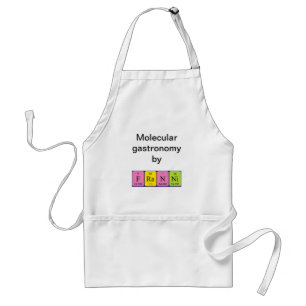 Avental Nome da mesa periódica Franni apron