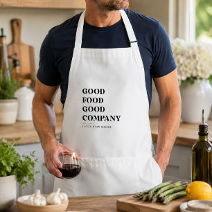 Avental Nome de Chef Personalizado Cozinha Moderna Minimal