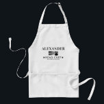 Avental Nome do marido do Pai de chefe de cozinha personal<br><div class="desc">Pai Personalizado da Família Chef Nome do Marido Nome Adulto Apron</div>