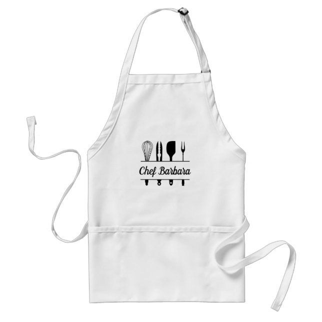 Avental Nome Personalizado Chef Apron (Frente)