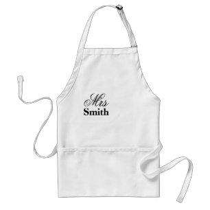Avental Nome Personalizado Sra Smith