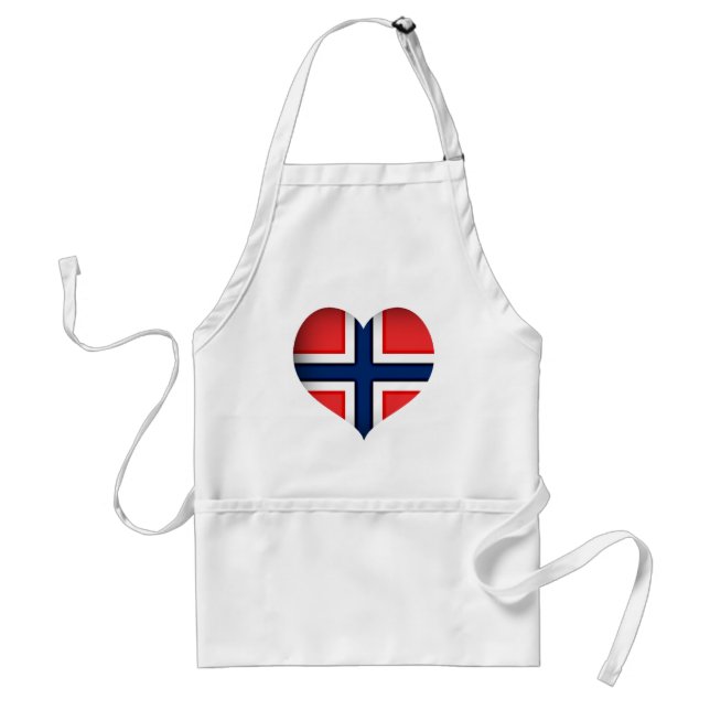 Avental Norway Flag Heart (Frente)