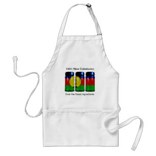 Avental Nova Caledónia Flag Spice Jars Apron