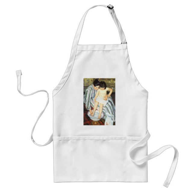 Avental O Banho de Criança por Mary Cassatt Impressionismo (Frente)