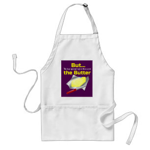 Avental O bumbum da manteiga mas menos espalhou a manteiga