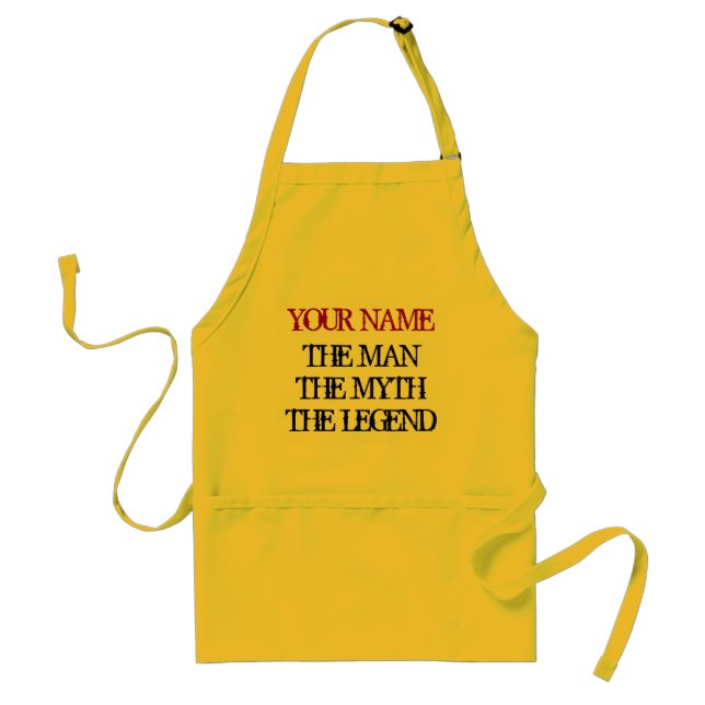 Avental O homem o mito a lenda aprons para os homens (Frente)