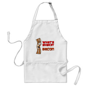 Avental O que é Shakin' Bacon Cartoon Apron