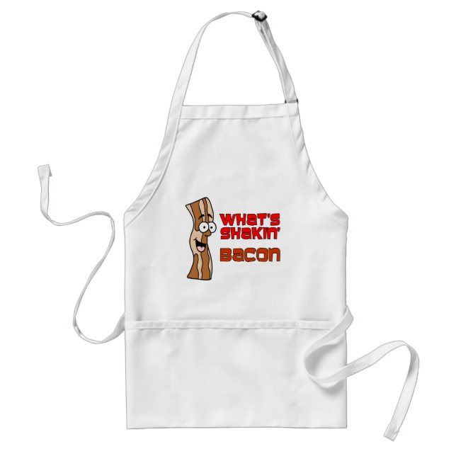 Avental O que é Shakin' Bacon Cartoon Apron (Frente)