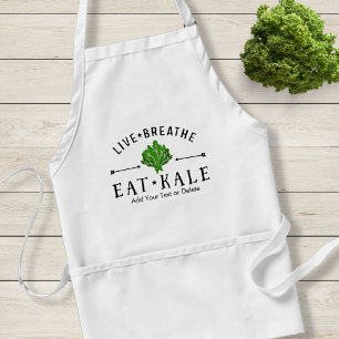 Avental O vegetariano da couve vivo respira come o costume