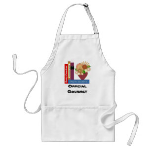 Avental oficial dos livros de receitas do gourmet