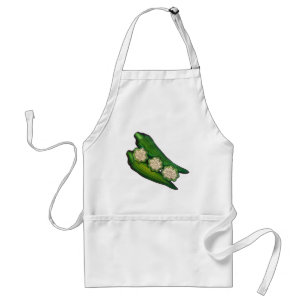 Avental Okra Pods Veggie Vegetal Comida do Sul