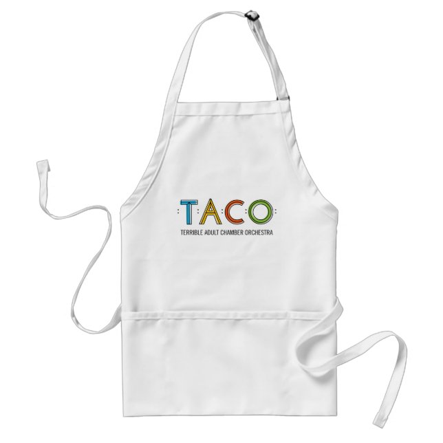 Avental Os músicos da Taco também adoram brincar na cozinh (Frente)