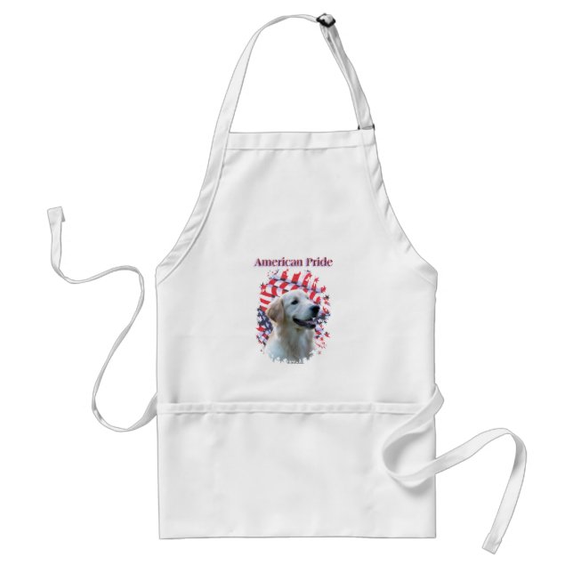Avental Ouro Patriótico Retriever Apron (Frente)