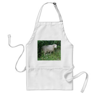 Avental Ovelino Bonito Fluffy Comendo Apron
