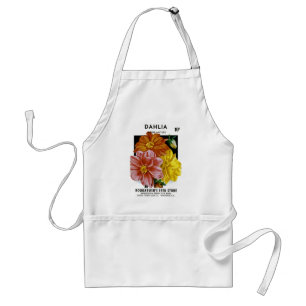 Avental Pacote de Semente Dahlia Vintage