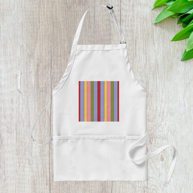 Avental Padrão Colorido de Stripes Verticais (Criador carregado)