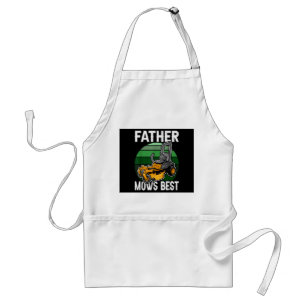 Avental Padre Mows Melhor Engraçado Montando Retro Retro D