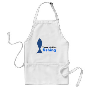 Avental Pai Fishes com Crianças