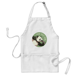 Avental Panda Sorridente & Design de Flor de Cerejeira com