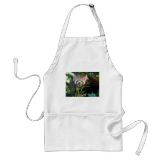 Avental panda vermelha com fome