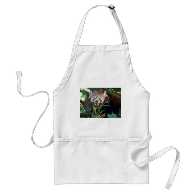Avental panda vermelha com fome (Frente)
