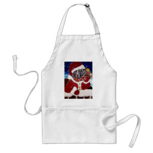 Avental Papai Noel Weimaraner