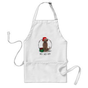 Avental Papais noeis de Natal Chocolate Labrador Sempre En