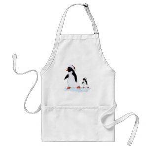 Avental Papais noeis Pinguins Apron