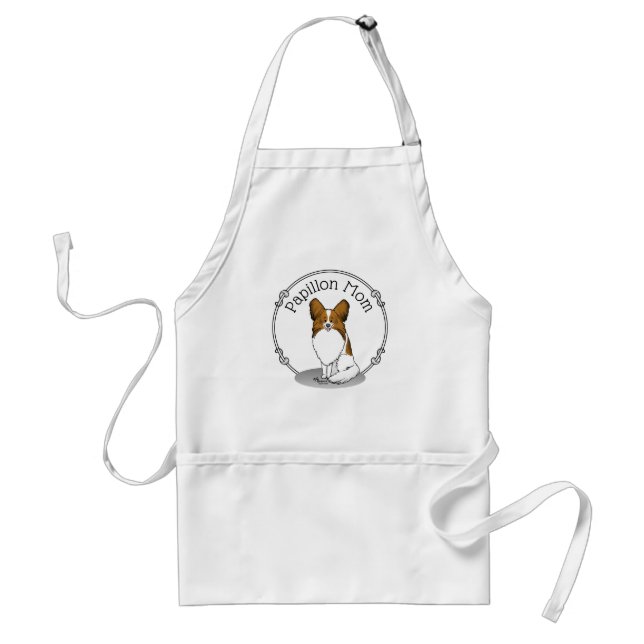Avental Papillon Mãe Papillon Mamãe (branco e elegante) Ca (Frente)