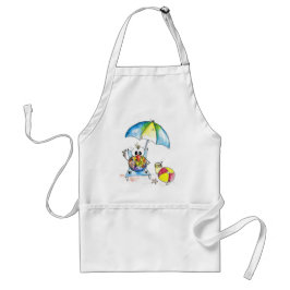 Avental Pássaro Whimsical na Praia