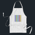 Avental Pastel French Macaron Cookery Compro de pastelaria<br><div class="desc">Design apresenta uma ilustração original de uma linha de biscoitos coloridos de macarrão cor-de-rosa, roxo, verde, azul e amarelo. Uma padaria francesa ou um compro de pastelaria clássico! Ideal para o seu alimento favorito. Este design de macarrão também está disponível em outros produtos. Não vê o que está procurando? Precisa...</div>