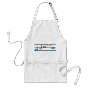 Avental Pastel Music Note Apron