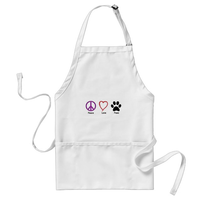 Avental Patas do amor da paz (Frente)