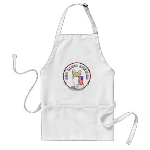 Avental Patriótica American Flag USA Papillon (limão)