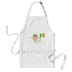 Avental Patriótico Cozinhar Engraçado de Ovo Irlandês A