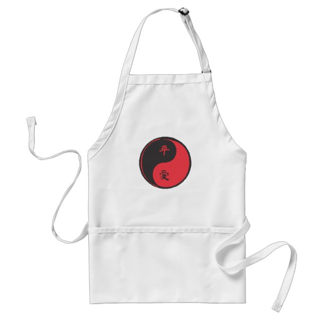 Avental Peace and Love Yinyang (Frente)