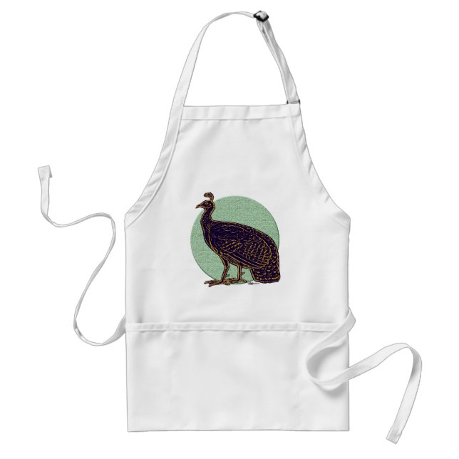 Avental Peafowl: Congo Impressionista Hen (Frente)