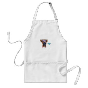 Avental Peekaboo Boxer com Borboletas