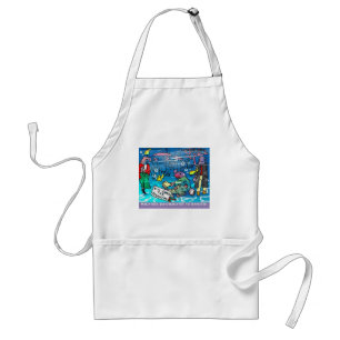 Avental Peixes-bois Camisetas engraçadas de peixe-boi Cane