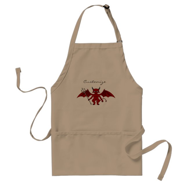 Avental Pequeno Diabo Vermelho Thunder_Cove (Frente)