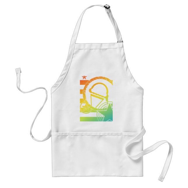 Avental perfuração de sorvete punk (Frente)