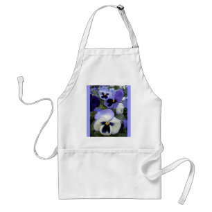 Avental Periwinkle Pansies Apron