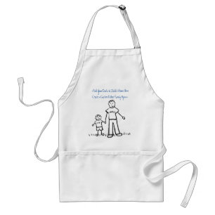 Avental Personagem da Família Pai e Filho - Apron de Arte