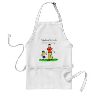 Avental Personagem da Família Pai e Filho - Apron de Arte 