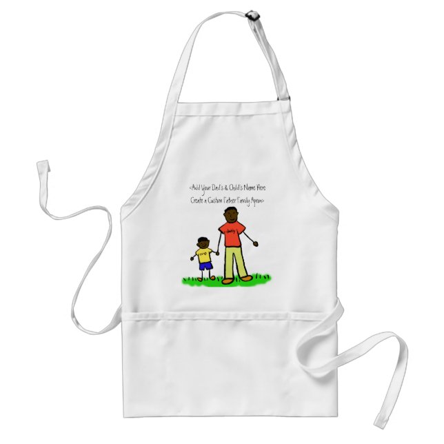 Avental Personagem da Família Pai e Filho - Apron de Arte  (Frente)
