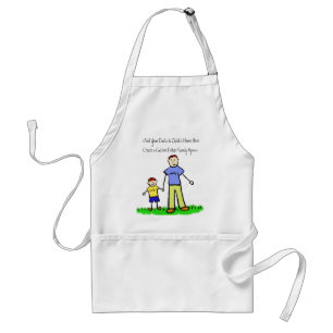 Avental Personagem da Família Pai e Filho - Apron de Arte
