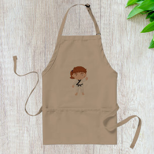 Avental Personagem de Artes Marciais Karate Girl Kids