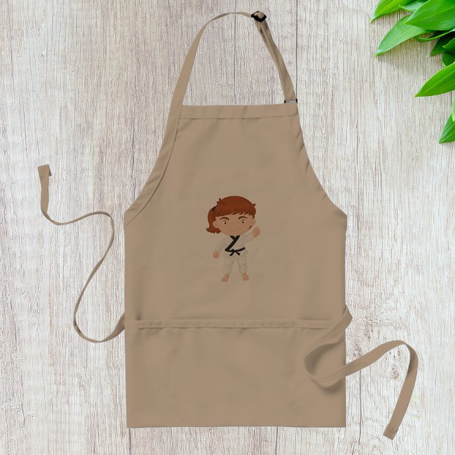 Avental Personagem de Artes Marciais Karate Girl Kids (Criador carregado)